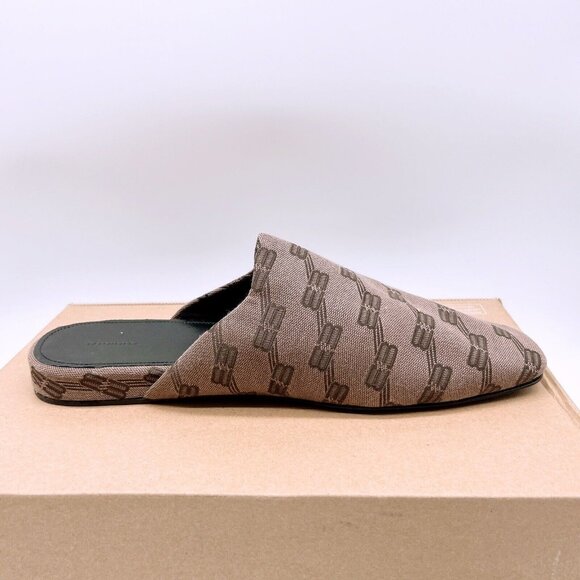 Balenciaga Monogram Men's Brown Cosy Logo Jacquard Mule Slipper EU 43 US 11 $925 - Picture 8 of 11